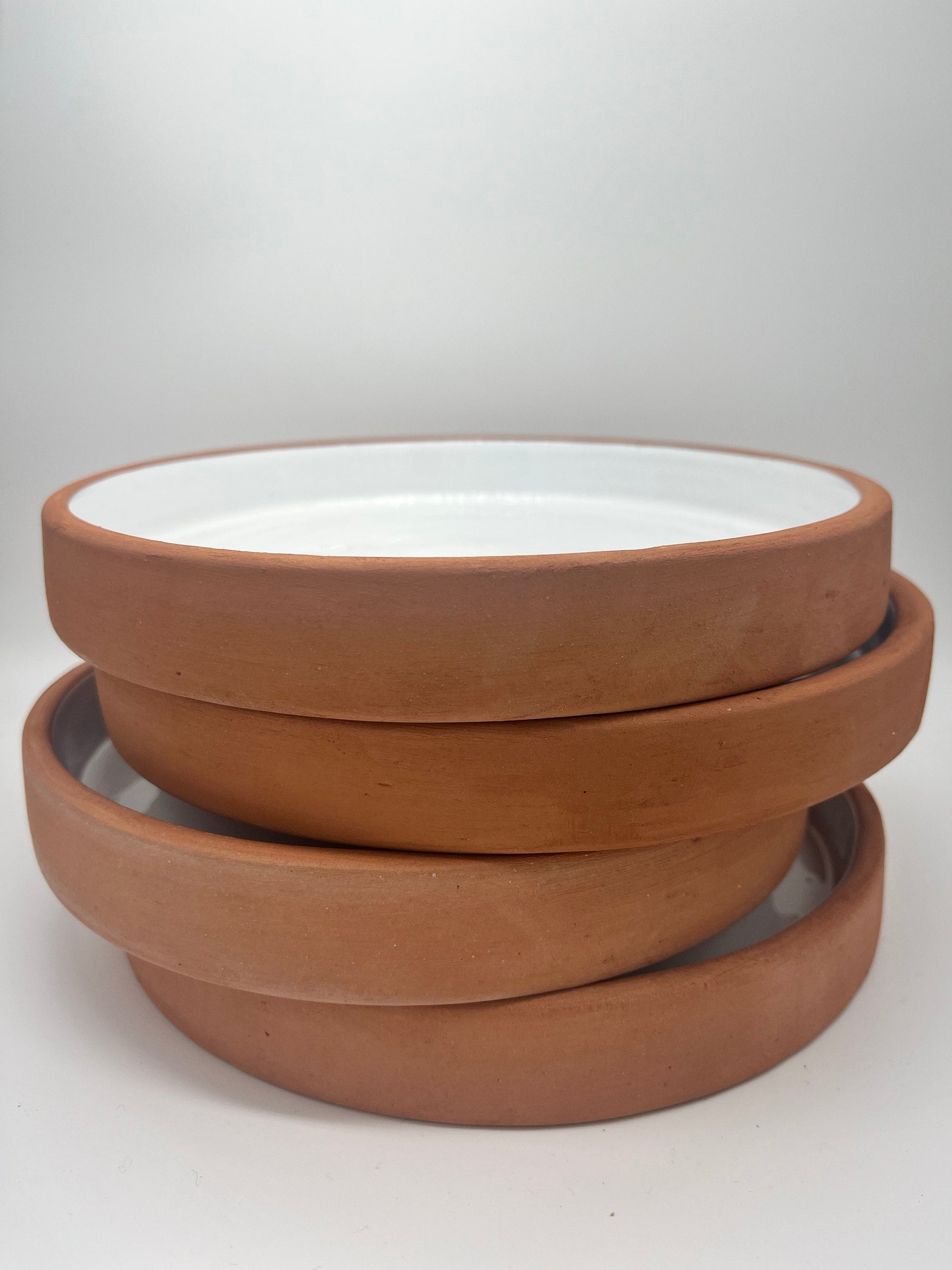 White and Terracotta Dishes}