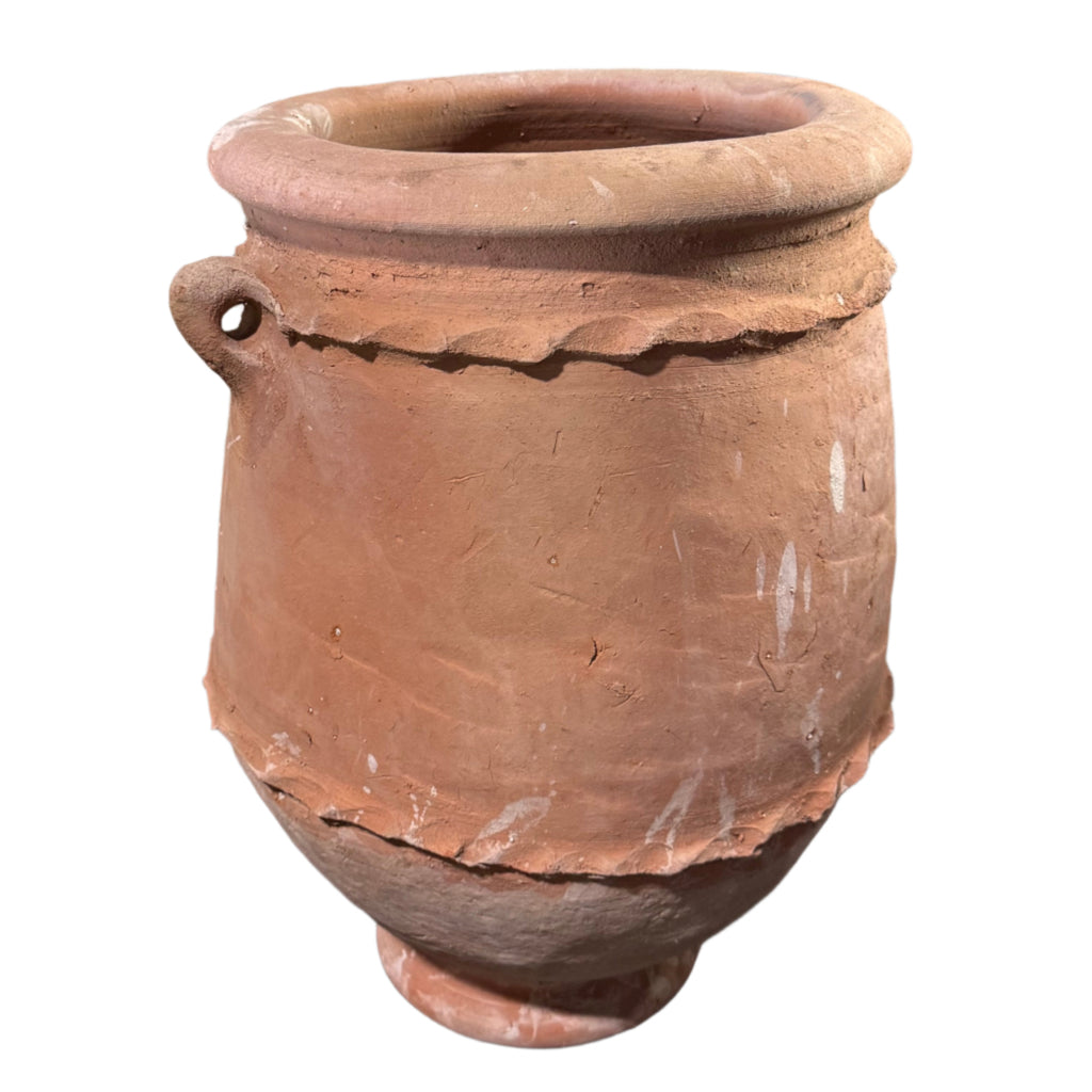 24” Handmade Moroccan Terracotta Planter – Artisan Clay Pot