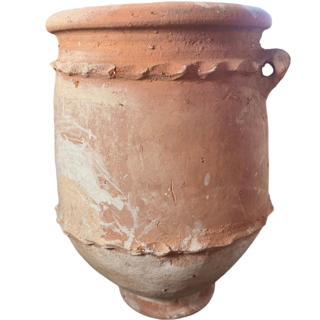 24” Handmade Moroccan Terracotta Planter – Artisan Clay Pot