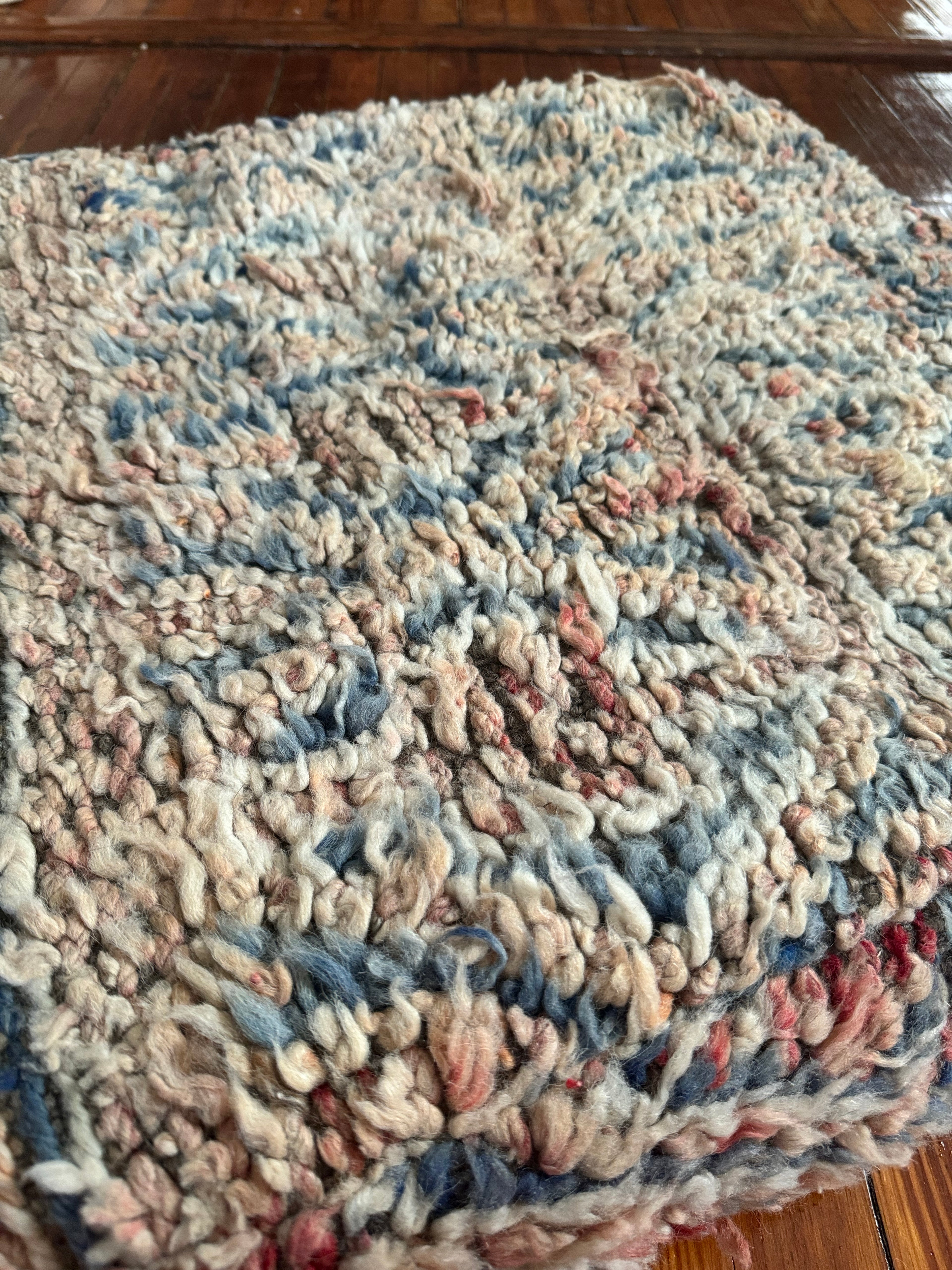 Vintage Moroccan Floor Pouf Cover - Kadin