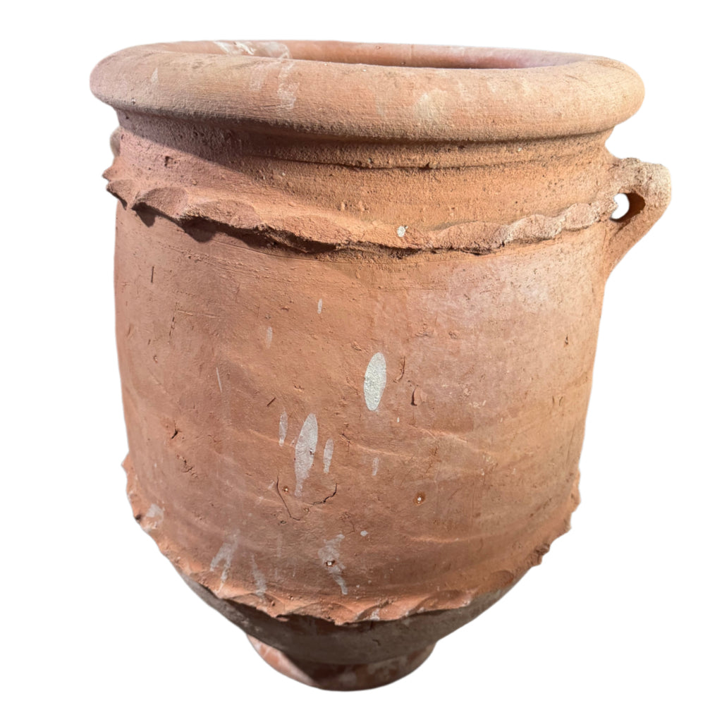 24” Handmade Moroccan Terracotta Planter – Artisan Clay Pot