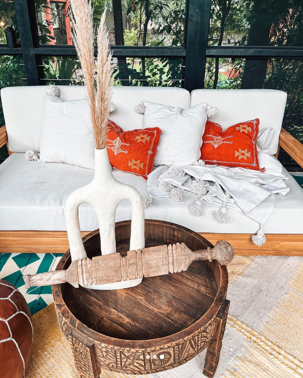 Cactus Silk Lumbar Pillow Case