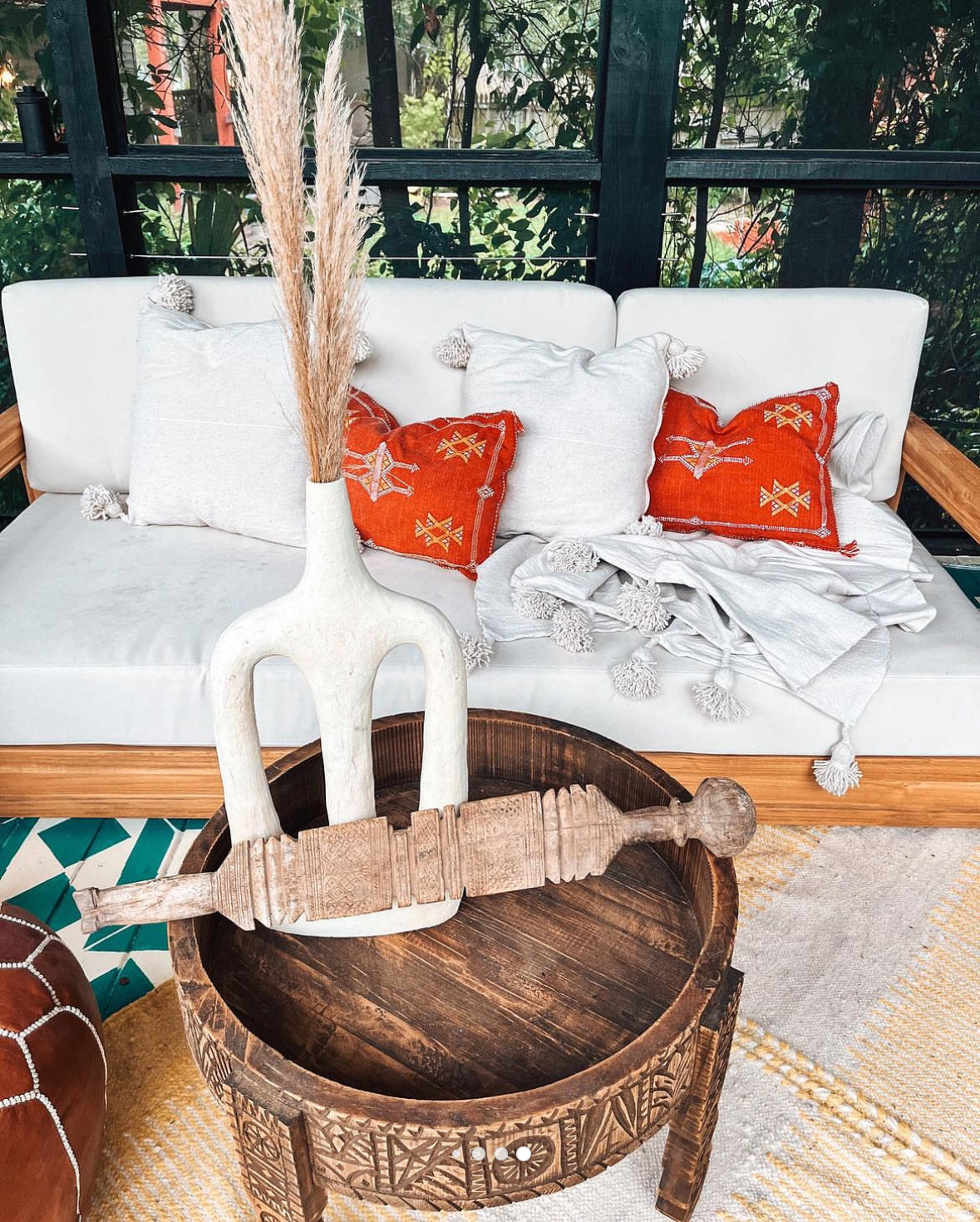 Cactus Silk Lumbar Pillow Case