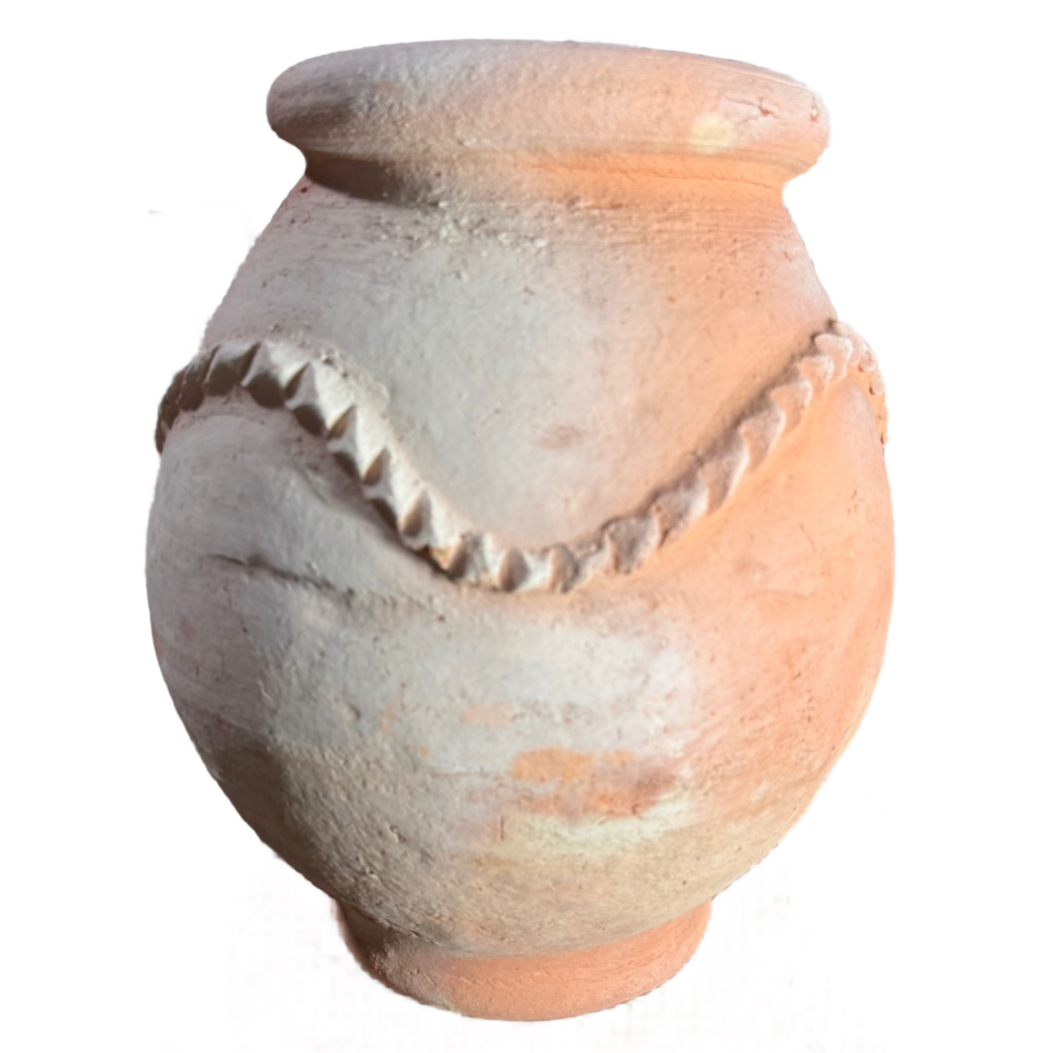 Natural terracotta Moroccan planter, handmade by artisans