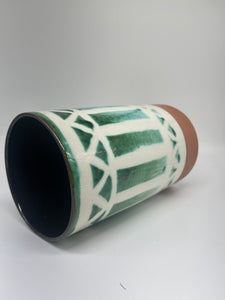 Contemporary Abstract Vase - Green