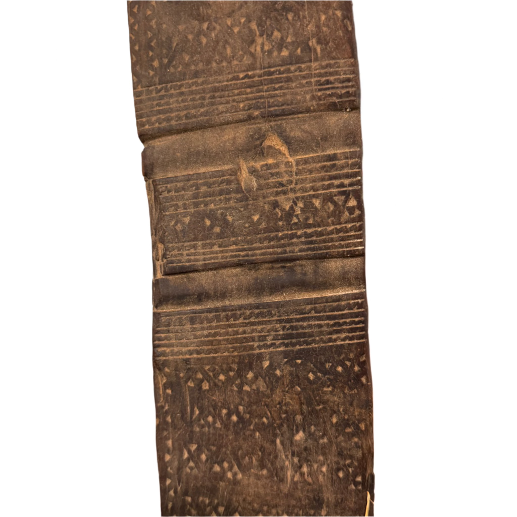 30″ Hand-Carved Vintage Tuareg Tent Post – Jdari Wood Tribal Decor #10