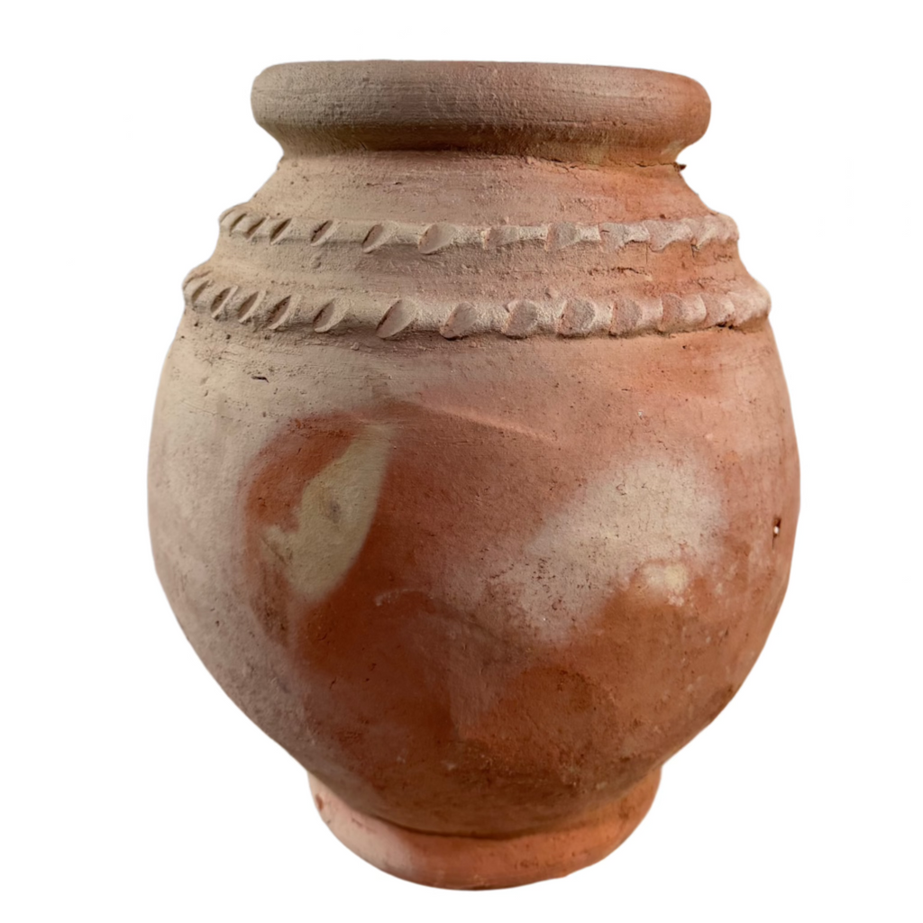 Moroccan Terracotta Planter - 15" Handmade Clay Pot (No. 13)