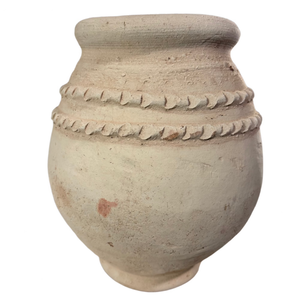15” Moroccan Terracotta Planter – Small Artisan Handmade Clay Pot for Indoor/Outdoor