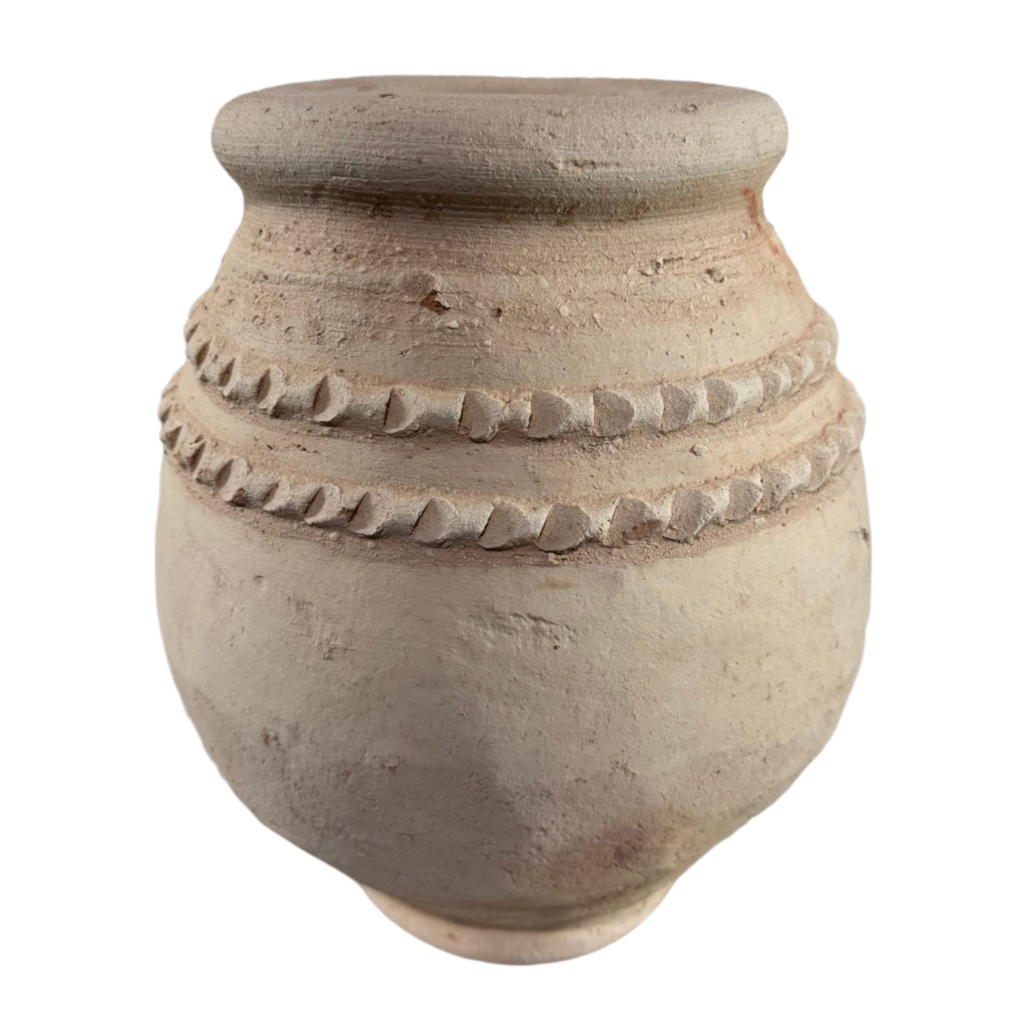 15” Moroccan Terracotta Planter – Small Artisan Handmade Clay Pot for Indoor/Outdoor