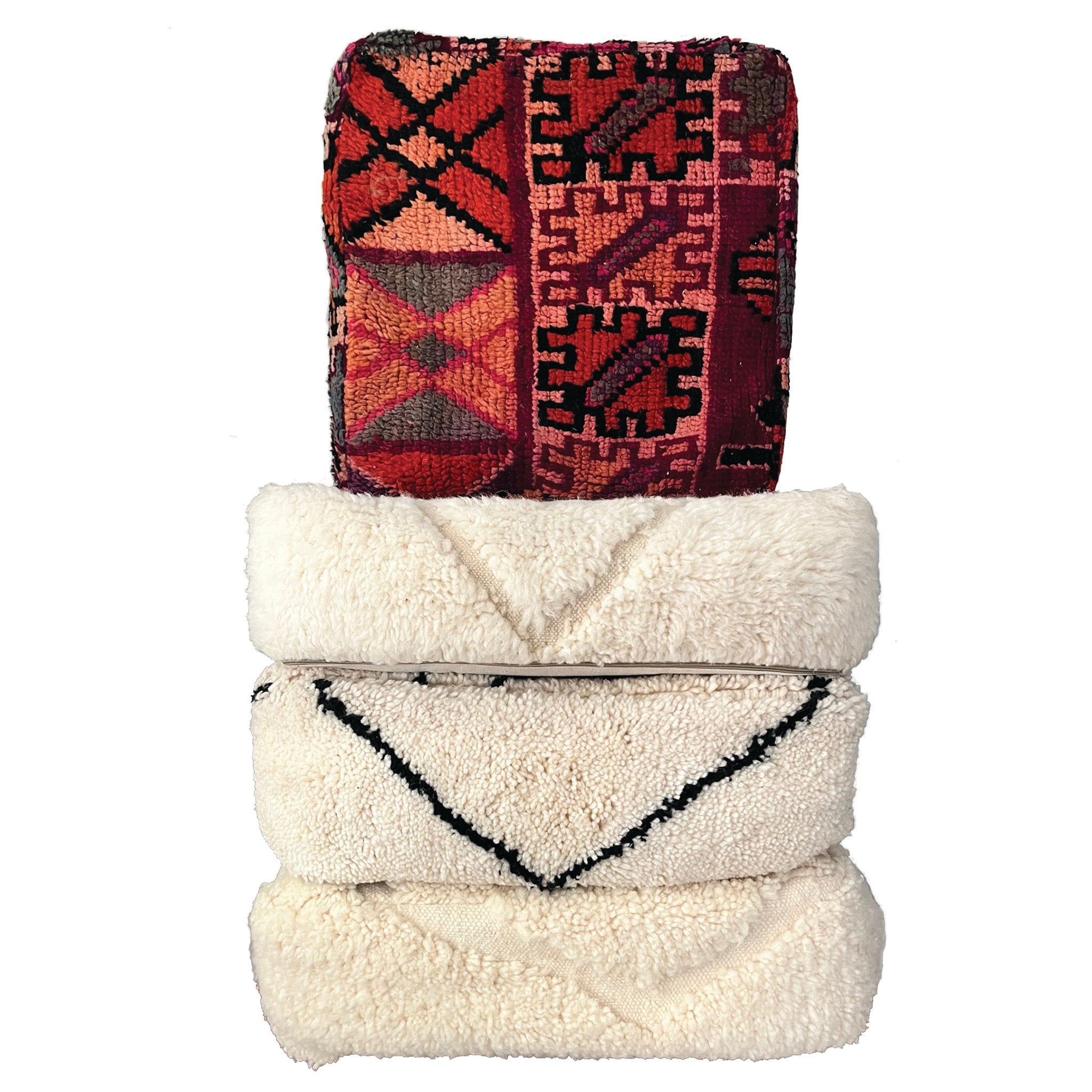 Chadi - Vintage Moroccan Pouf Cover