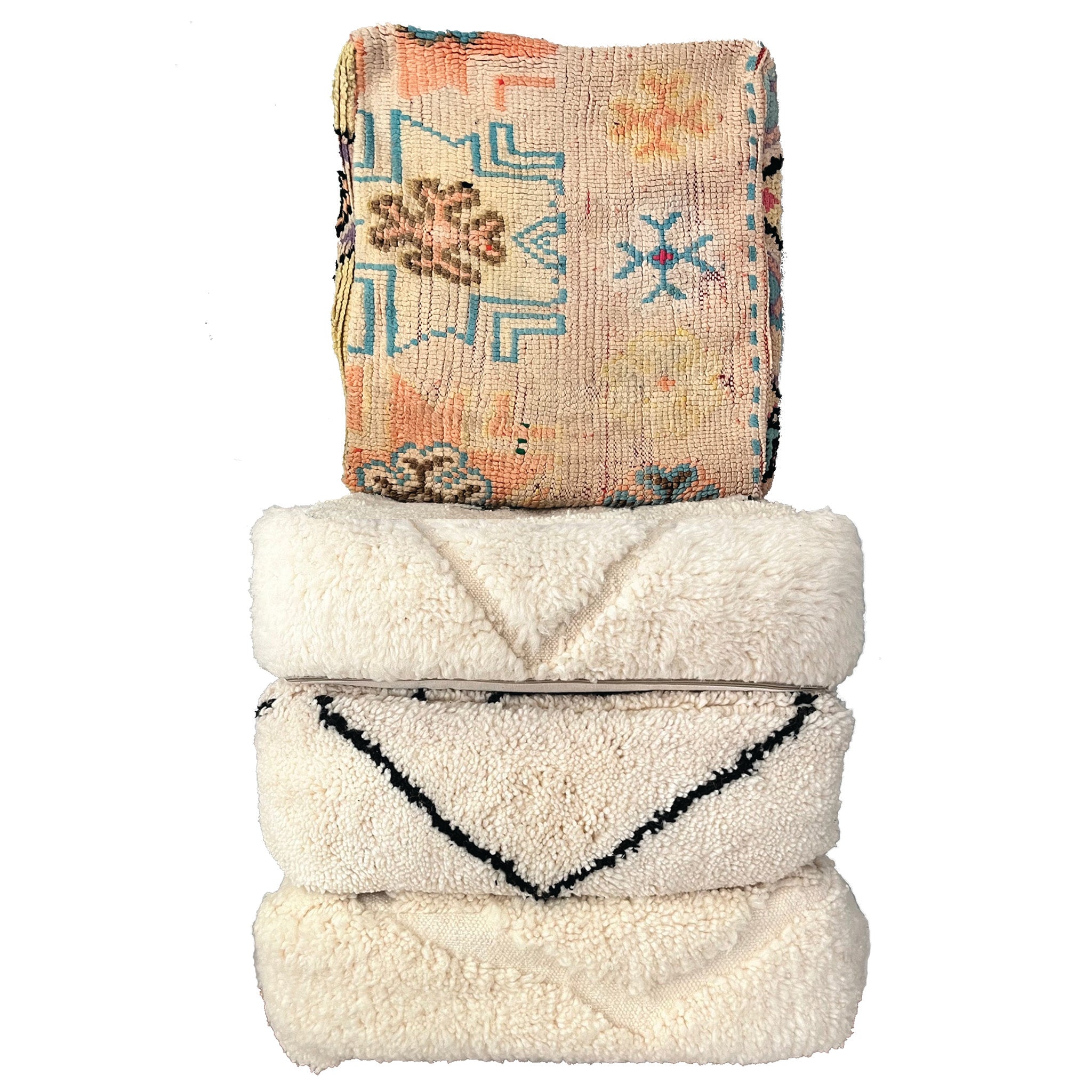 Halim - Vintage Moroccan Pouf Cover