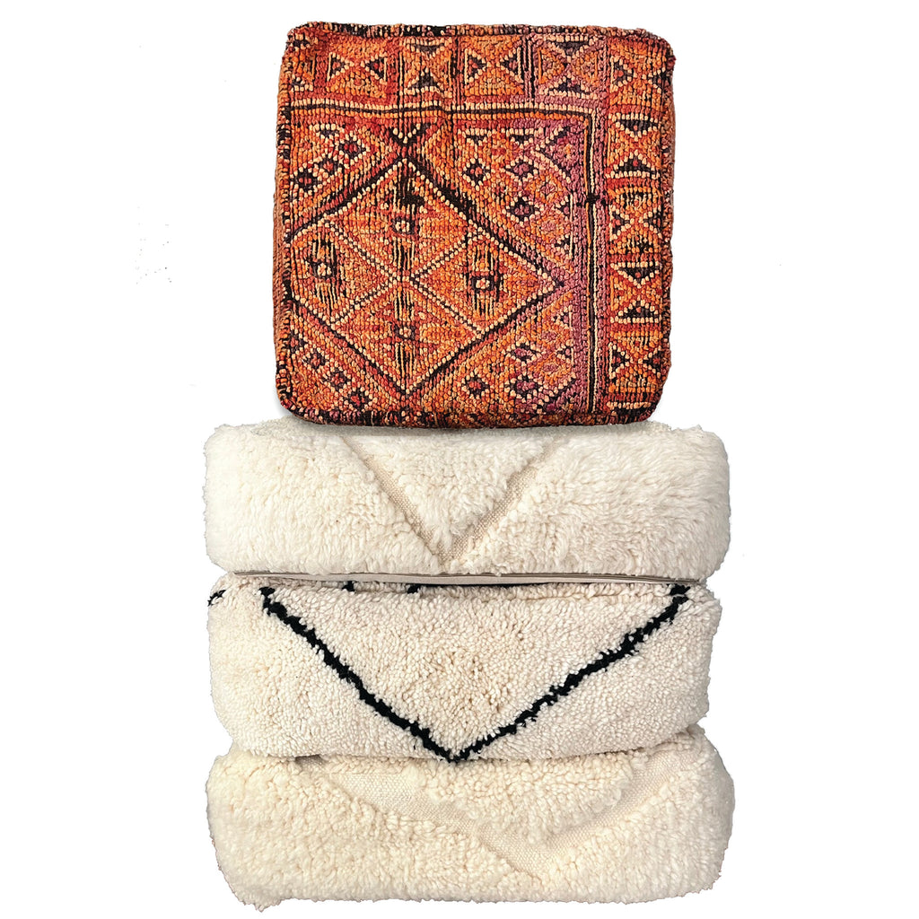Ilyas - Vintage Moroccan Pouf Cover