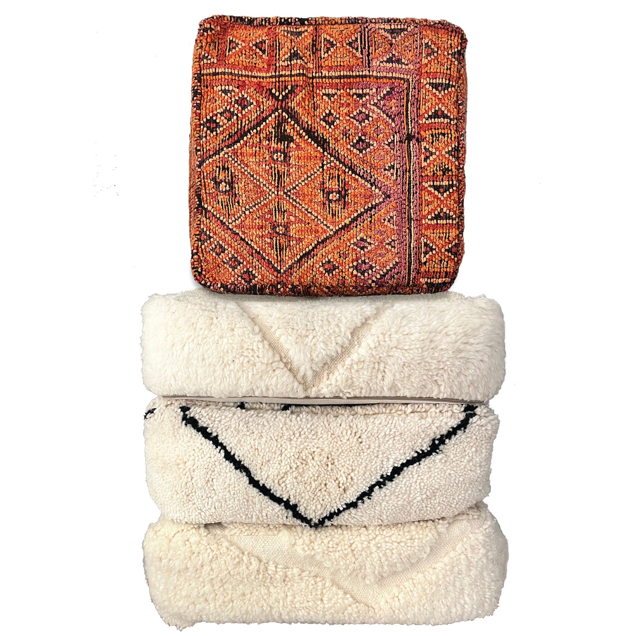 Ilyas - Vintage Moroccan Pouf Cover