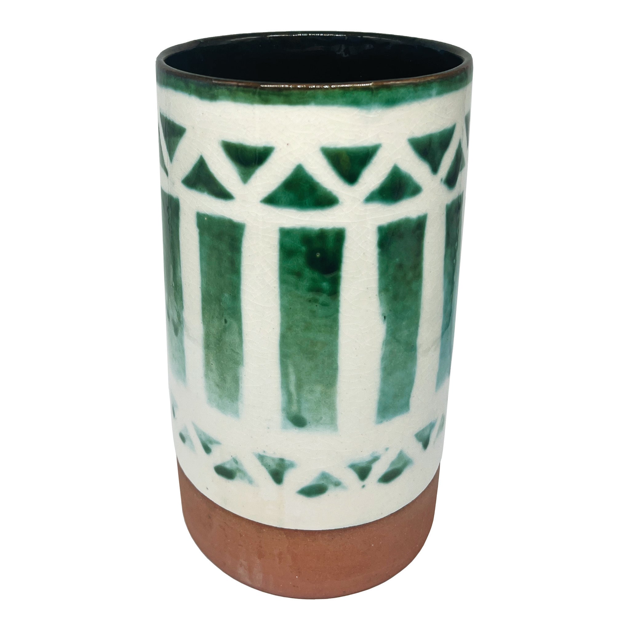 Contemporary Abstract Vase - Green