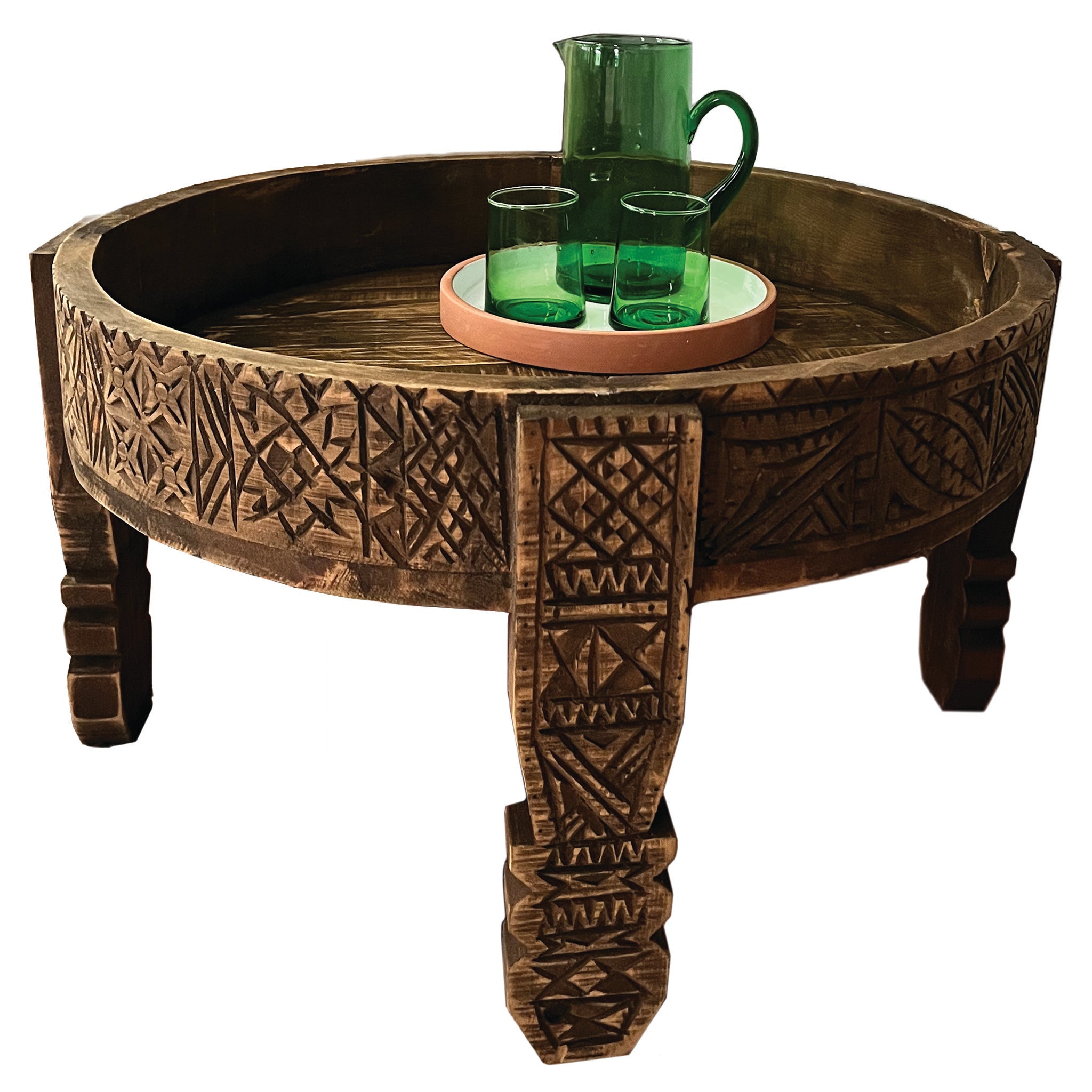 Vintage Moroccan Chakki Table