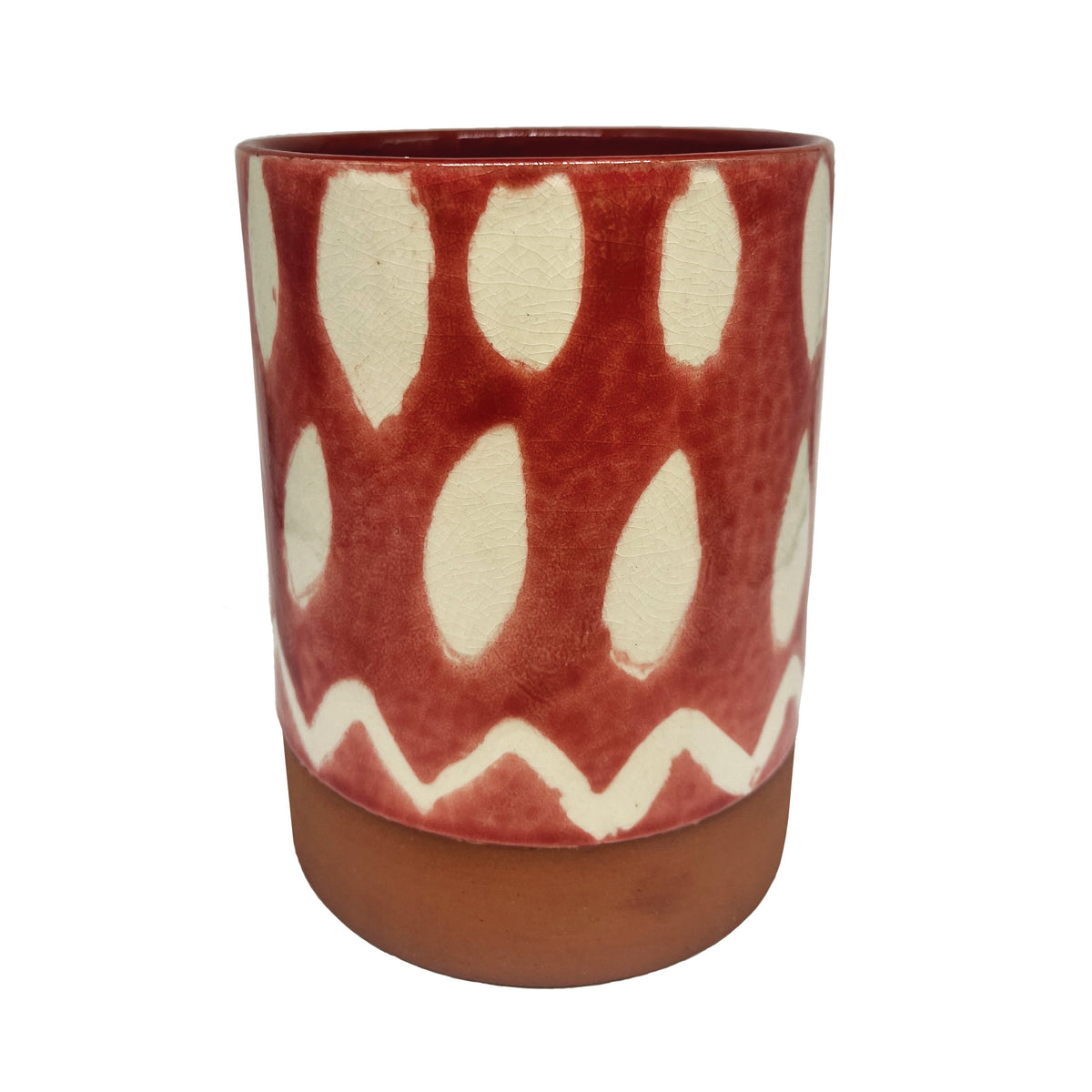 Contemporary Abstract Vase - Coral