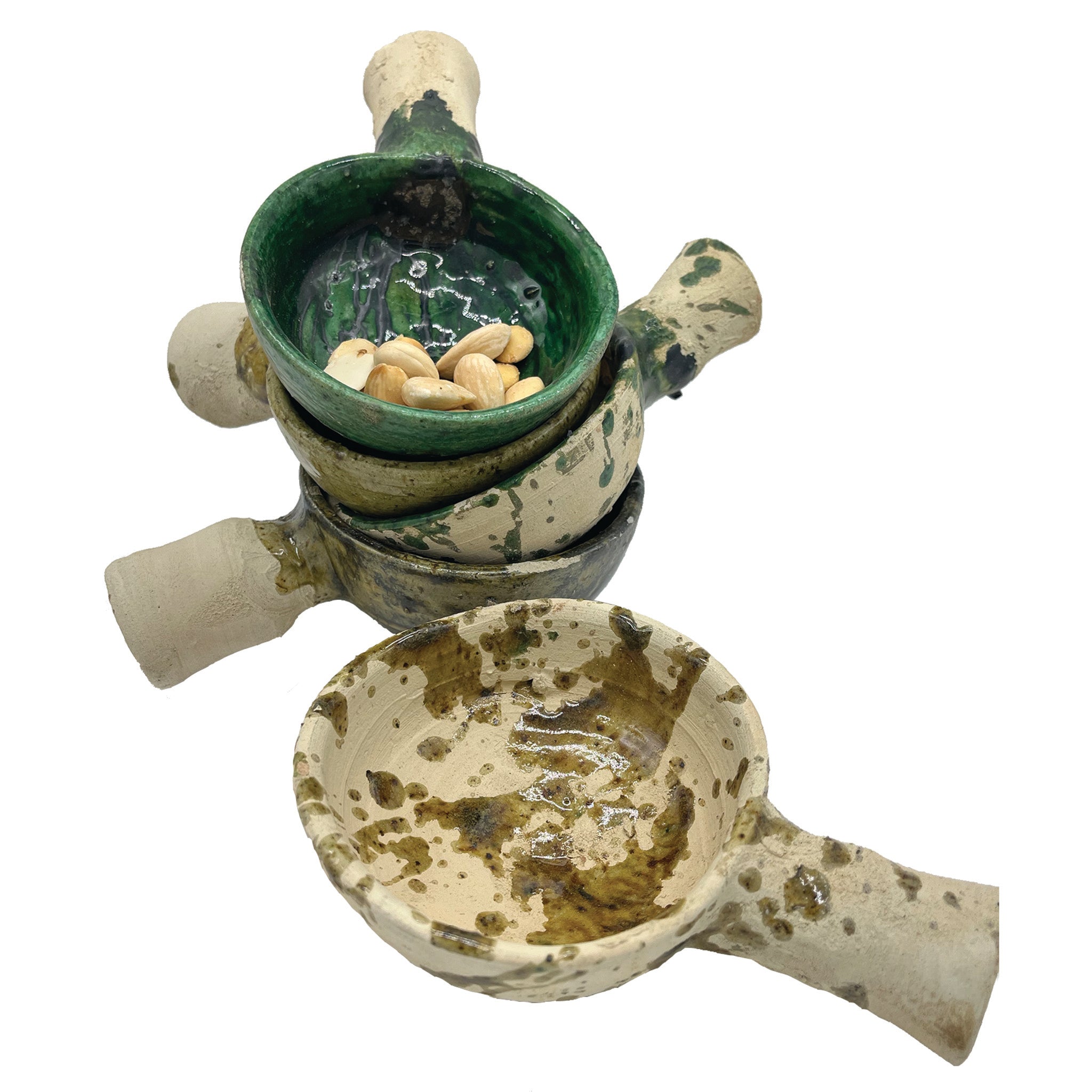 Assorted Tamegroute Ceramic Mezze Bowls