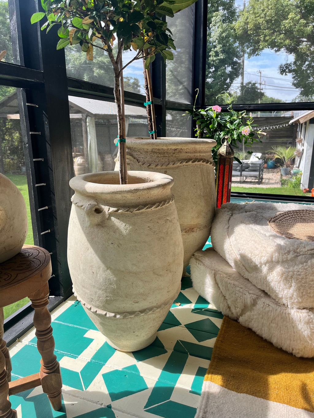 Handmade 24-inch Moroccan Terracotta Planter