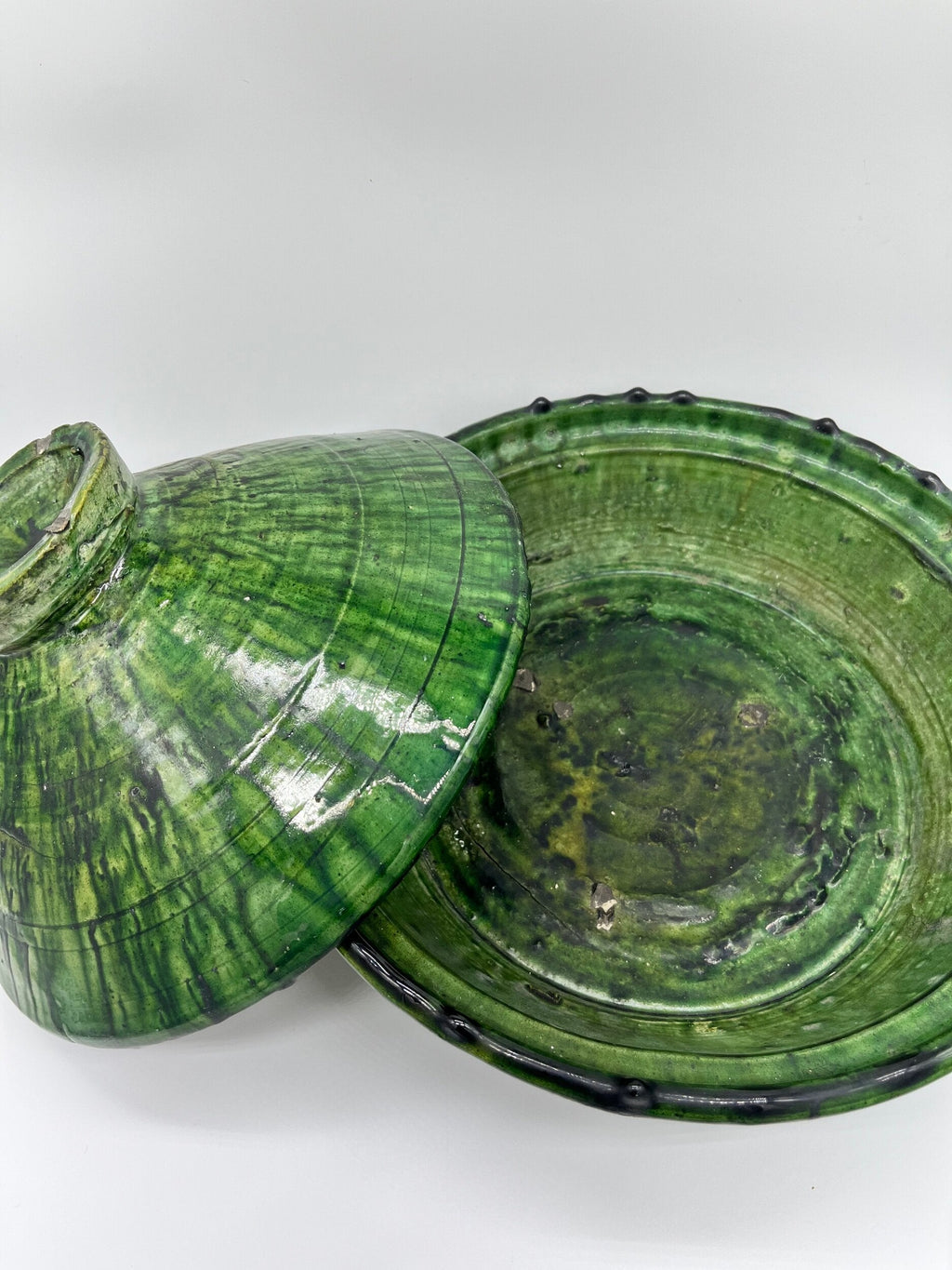 Green Tamegroute Service Tagine}