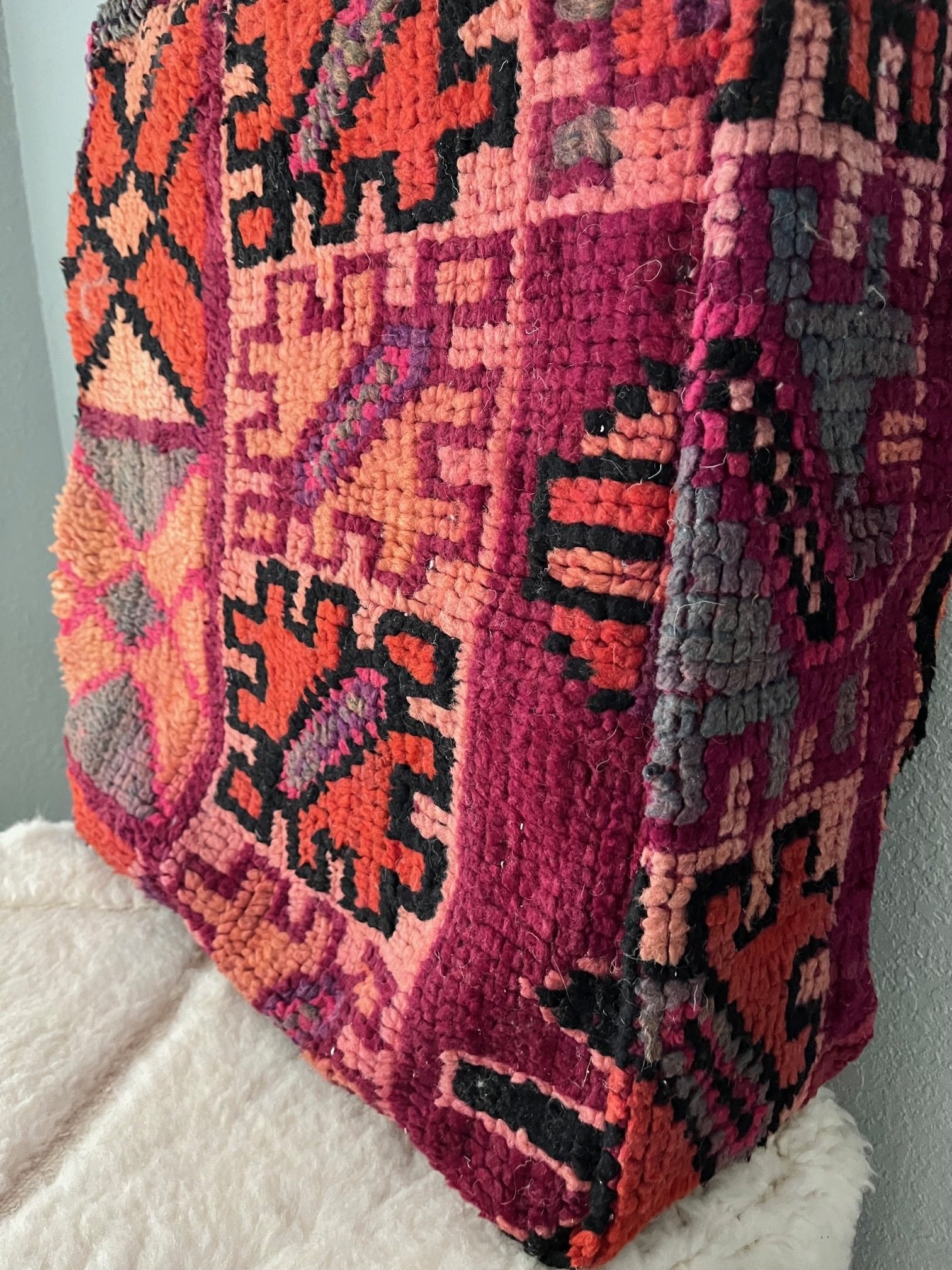 Chadi - Vintage Moroccan Pouf Cover