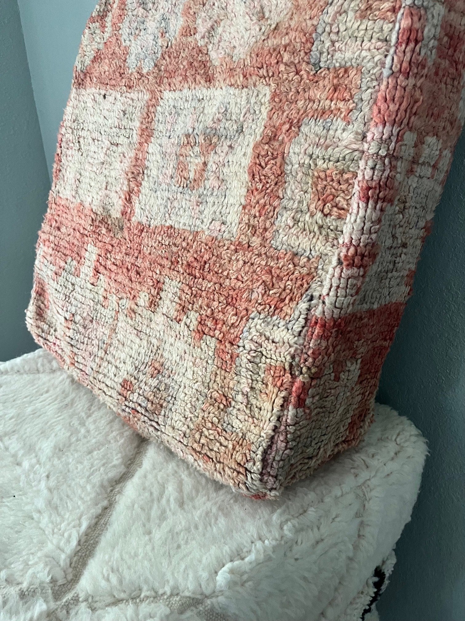 Dalil - Vintage Moroccan Pouf Cover}